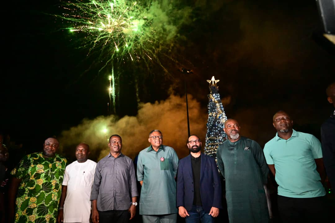 Christmas Tree Activation at the Millennium Park last night, by His Excellency, Sen. Prince Bassey Edet Otu