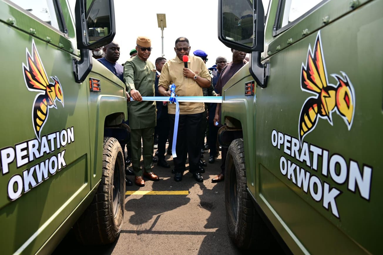 Governor Otu Strengthens Security with 30 Vehicles, Renames Joint Task Force ‘Operation Okwok