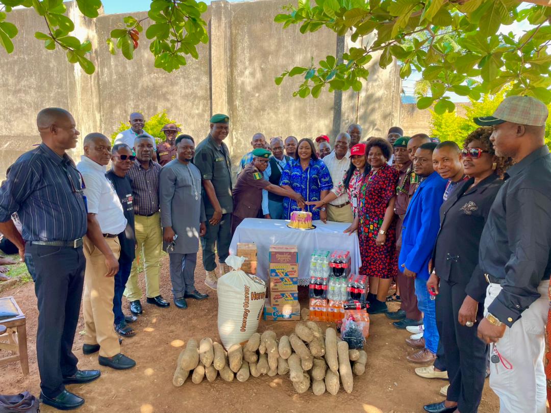 Obudu Council Chairman Marks Birthday with Students and Inmates