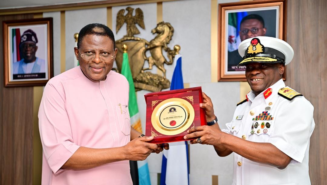 Gov Otu receives New FOC, Commends Navy’s Commitment to Maritime Security