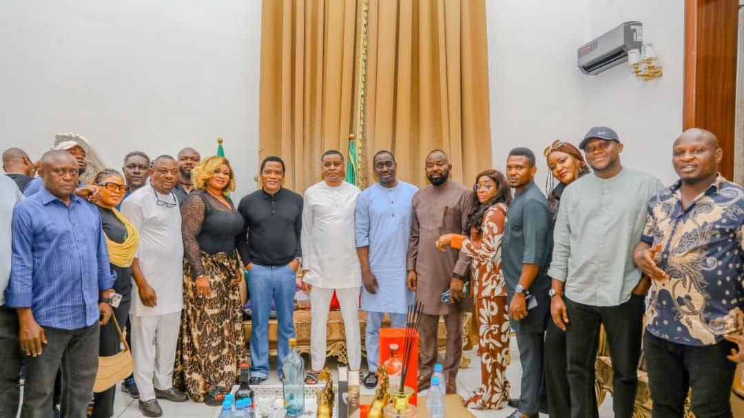 Deputy Governor Peter Odey Receives Senator Jarigbe Agom on Consultative Visit