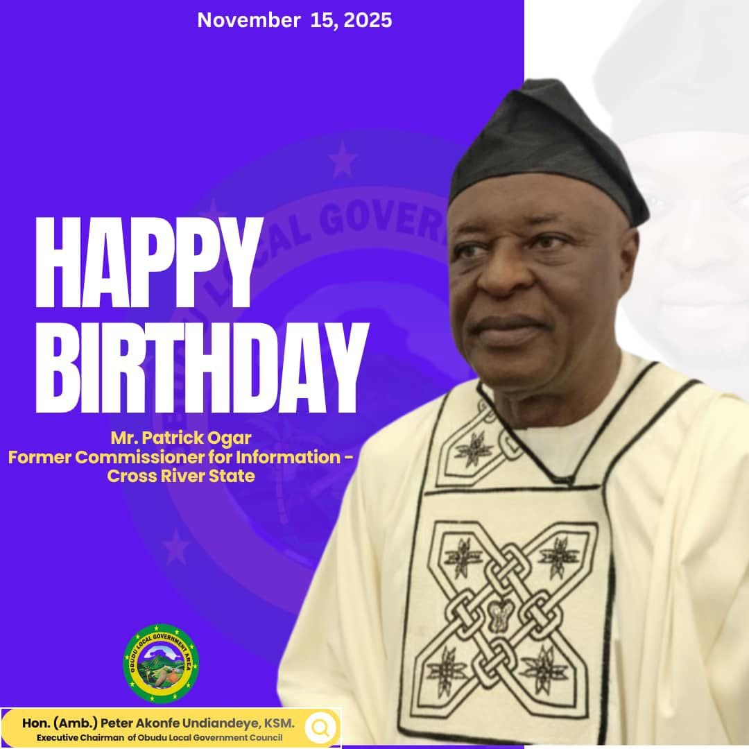 Obudu Council Chairman Hon. Undiandeye Felicitates Former Information Commissioner On His Birthday