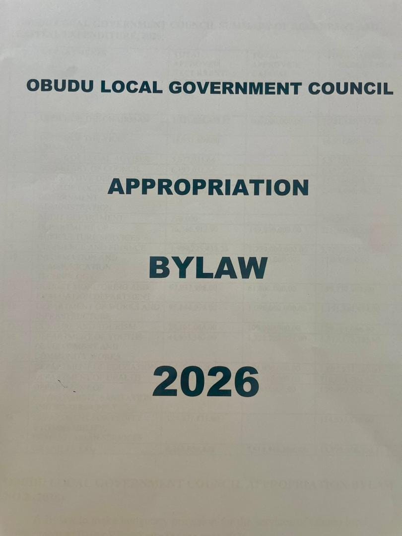 Obudu Council Helmsman Signs 2026 Appropriation By-Law into Law