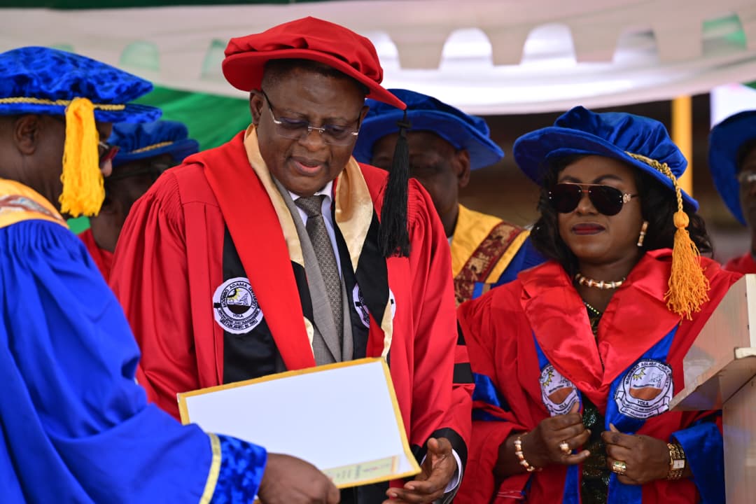 Gov Otu Conferred with Honorary Doctorate by Modibbo Adama University