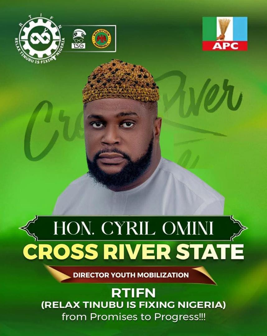 C’River Lawmaker Appointed RTIFN Youth Director, Urges Support for Tinubu, Otu