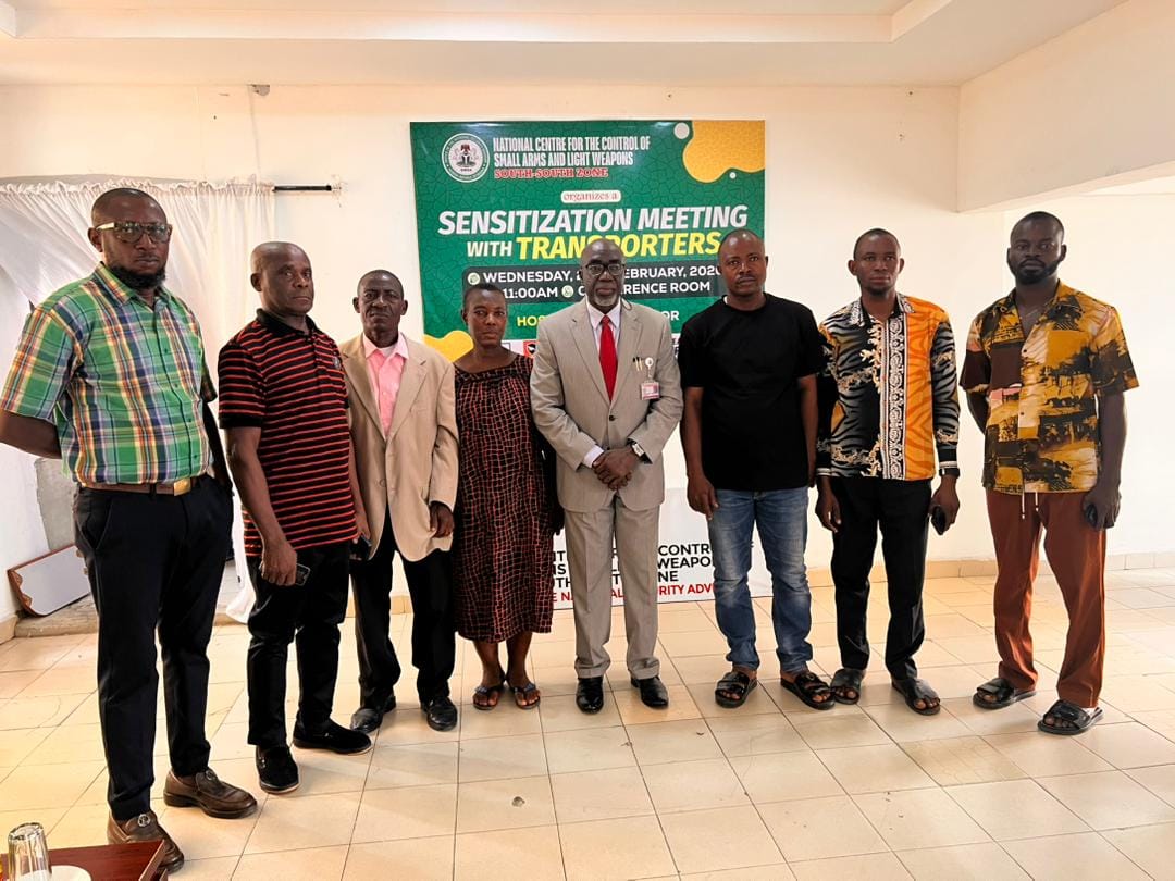 NCCSALW Engages Transport Unions in Calabar, Seeks Stronger Partnership to Combat Illicit Arms