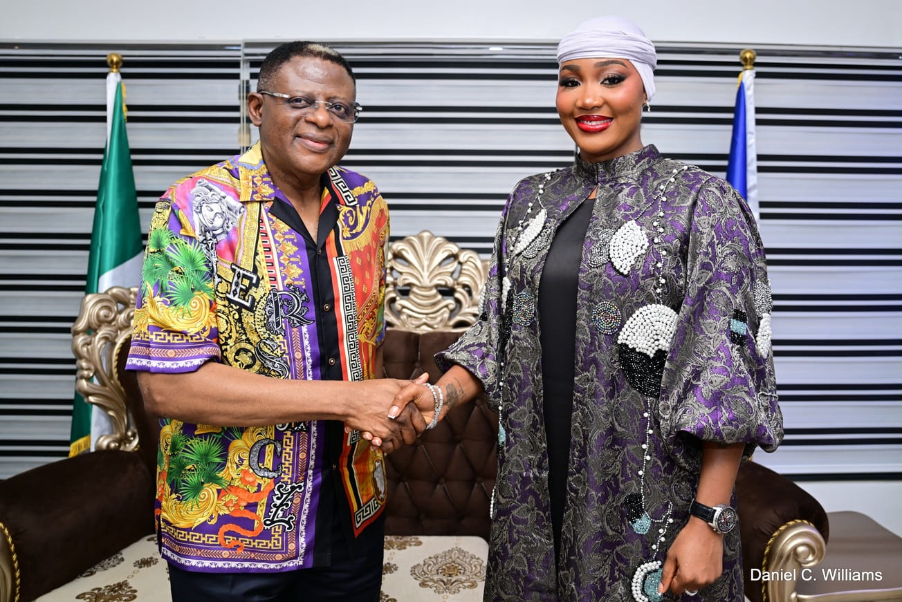 Gov Otu Receives BBNaija Star, SULTANA, Charts Creative Partnership